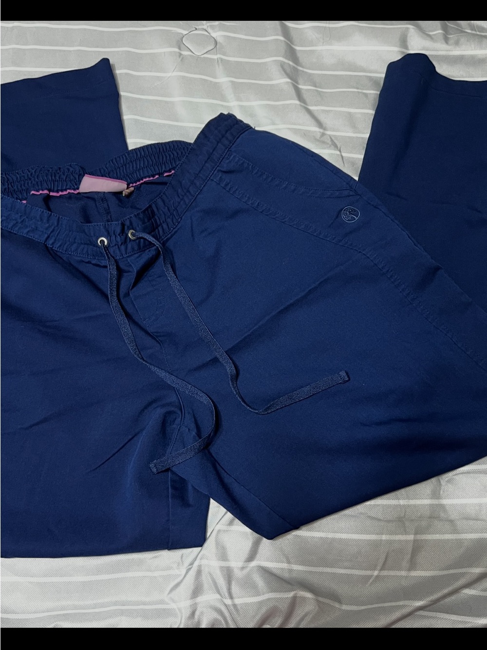 Woman’s Navy Drawstring Scrubs Pants
